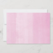 Meisje 3e verjaardag roze gouden glitter verjaarda kaart (Achterkant)