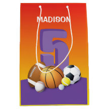 Meisje 5th Birthday Sports Balls