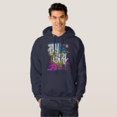 Meisje 80s 90s Rap Oude School Hip Hop Graffiti Hoodie (Voorkant volledig)