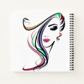 meisje 8,5 x 8,5-inch spiral Notitieboek (Achterkant)