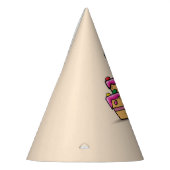 Meisje 8th Birthday, 8 op de zoete roze Cake Feesthoedjes (Links)