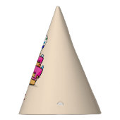 Meisje 9e verjaardag, 9 op de zoete roze Cake Feesthoedjes (Rechts)