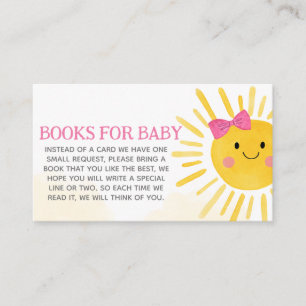 Meisje A Little Ray of Sunshine Boeken voor Baby Informatiekaartje