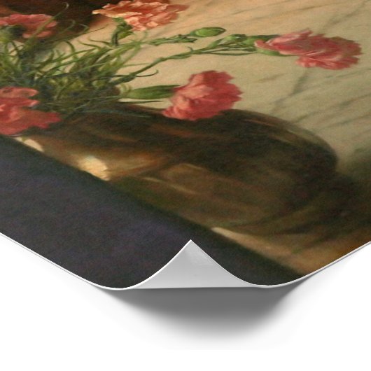 Meisje aan het raam poster (Hoek)