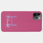 meisje, aanpasbare tekst, monogram, naam of famili Case-Mate iPhone case (Achterkant (horizontaal))