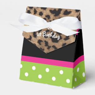 Meisje Aap Safari Chic Verjaardagsfeest Favor Doze Bedankdoosjes