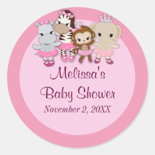 MEISJE AAP Tu Tu Schattige Baby shower sticker TTC