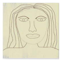 Meisje abstract Tekenkunst