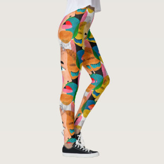 Meisje abstracte kunst leggings