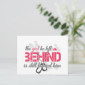 Meisje achter briefkaart (Staand voorkant)