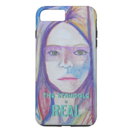 Meisje achter de deur 	iPhone 8/7 plus hoesje