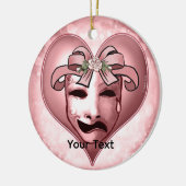 Meisje Acteur Masker  Keramisch Ornament (Links)