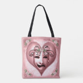 Meisje Acteur Masker  Tote Bag (Achterkant)