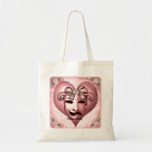 Meisje Acteur Masker  Tote Bag (Voorkant)