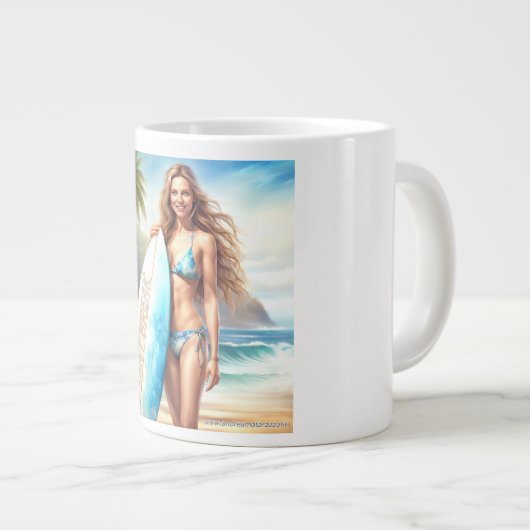 Meisje Action Point Break Grote Koffiekop (Voorkant rechts)