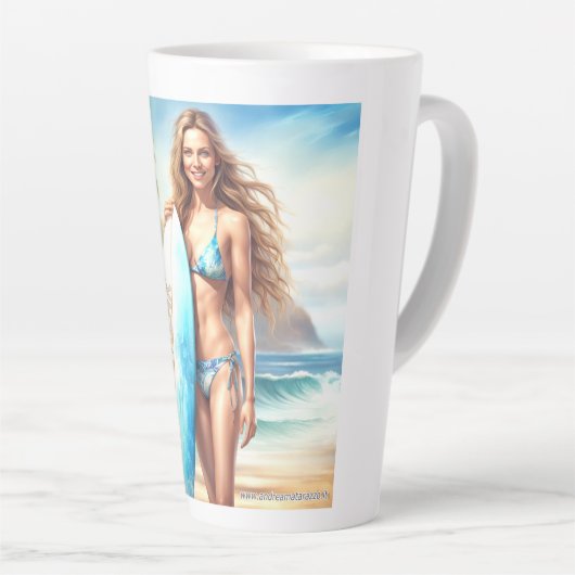 Meisje Action Point Break Latte Mok (Rechterhoek)