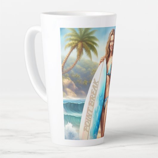 Meisje Action Point Break Latte Mok (Linkerhoek)