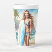 Meisje Action Point Break Latte Mok (Voorkant)