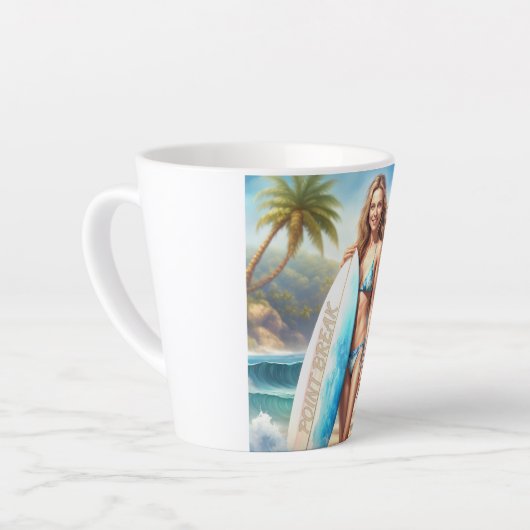 Meisje Action Point Break Latte Mok (Linkerhoek)