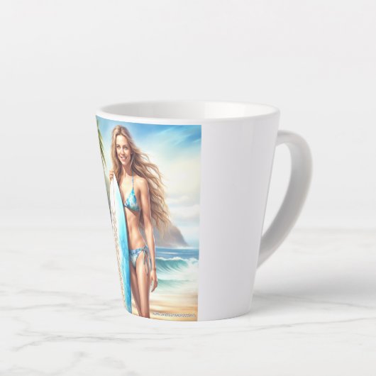 Meisje Action Point Break Latte Mok (Rechterhoek)