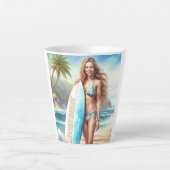 Meisje Action Point Break Latte Mok (Voorkant)