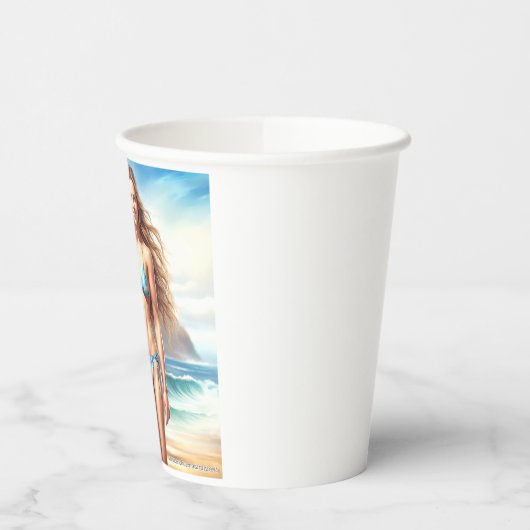 Meisje Action Point Break Papieren Bekers (Links)