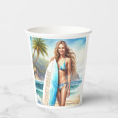 Meisje Action Point Break Papieren Bekers (Voorkant)