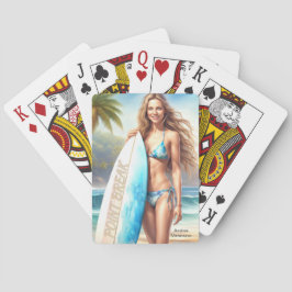 Meisje Action Point Break Pokerkaarten