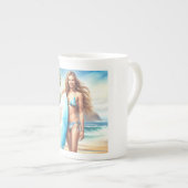 Meisje Action Point Break Porselein Kop (Voorkant rechts)