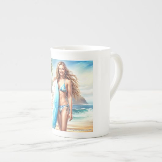 Meisje Action Point Break Porselein Kop (Voorkant rechts)