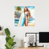 Meisje Action Point Break Poster (Thuiskantoor)