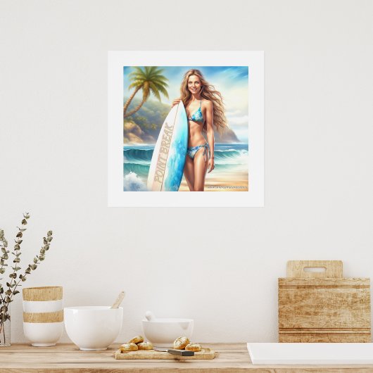 Meisje Action Point Break Poster (Keuken)