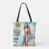 Meisje Action Point Break Tote Bag (Achterkant)