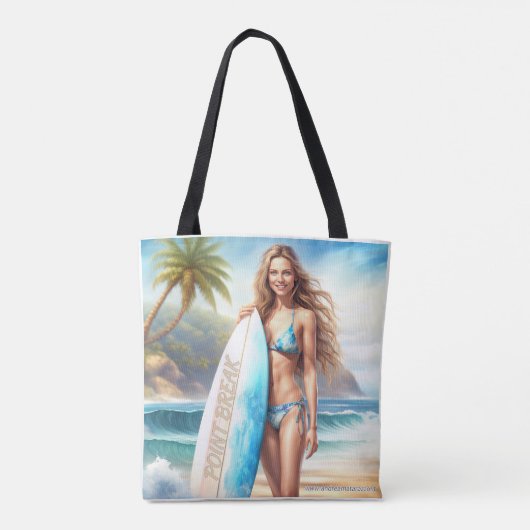 Meisje Action Point Break Tote Bag (Achterkant)