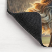 Meisje Afstuderen een vlammende honkbalknuppel Muismat (Hoek)