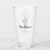 Meisje Afstuderen  jaar Glas (Achterkant)