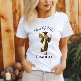 Meisje Afstuderen Jaar Vrouw T-shirt