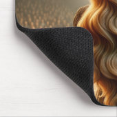 Meisje Afstuderen met een vlammende vleermuis Muismat (Hoek)