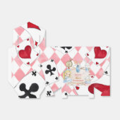 Meisje Alice in Wonderland Verjaardagsthee Bedankdoosjes (Uitgevouwen)