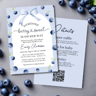 Meisje alles in één Blueberry Berry Sweet Baby sho Kaart