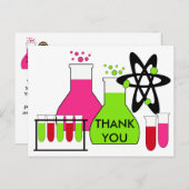 Meisje Alles over Wetenschap Bedankt Briefkaart (Voorkant / Achterkant)