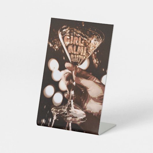 Meisje Almighty Reclamebord Met Voetstuk (Voorkant)