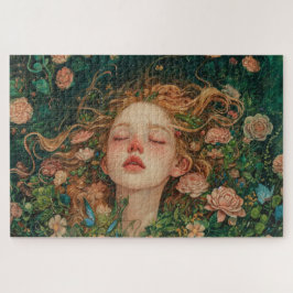 Meisje als Roosknop Legpuzzel