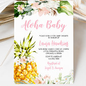 Meisje Ananas Baby Shower Kaart