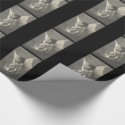  meisje Angel Symbool of Hope Anchor 1900 Cadeaupapier (Hoek)