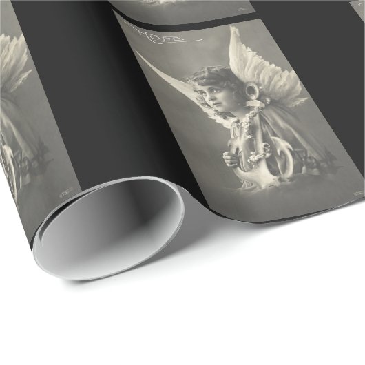  meisje Angel Symbool of Hope Anchor 1900 Cadeaupapier (Rol Hoek)