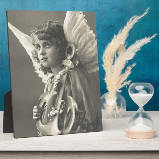  meisje Angel Symbool of Hope Anchor 1900 Fotoplaat (Zijkant)