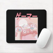 Meisje Anime Kawaii Gaming Schattige Videogame Vro Muismat (Met muis)