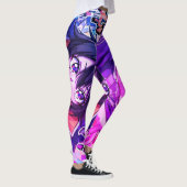 Meisje Anime Kunst Cartoon op Aangepaste Strakke B Leggings (Rechts)