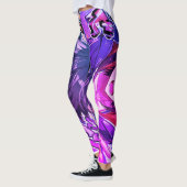 Meisje Anime Kunst Cartoon op Aangepaste Strakke B Leggings (Links)